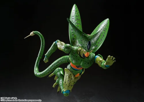 Vista 3 de TAMASHII NATIONS - Dragon Ball Z - Cell Primera Forma (Relanzamiento) Figura de Acción S.H.Figuarts Primera forma de celda