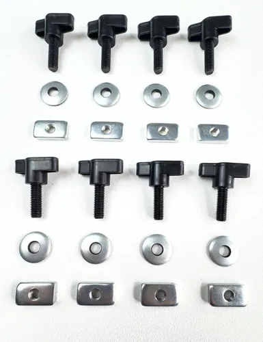 Vista 2 de Tornillos de tuercas universales fáciles de poner y quitar, compatibles con modelos Jeep WranglerYJ TJ JK