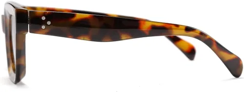 Vista 9 de FEISEDY Gafas de sol clásicas para mujer, gafas de sol cuadradas gruesas con marco grueso UV400 B2471