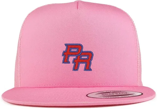 Vista 5 de Trendy Apparel Shop Puerto Rico PR Gorra de malla bordada pequeña de 5 paneles