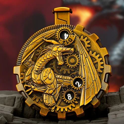 Vista 14 de Juego de dados de ruleta único 7 en 1 de metal DND para juegos de rol de mesa, dados giratorios para juegos de rol, juegos de dados DND equilibrados