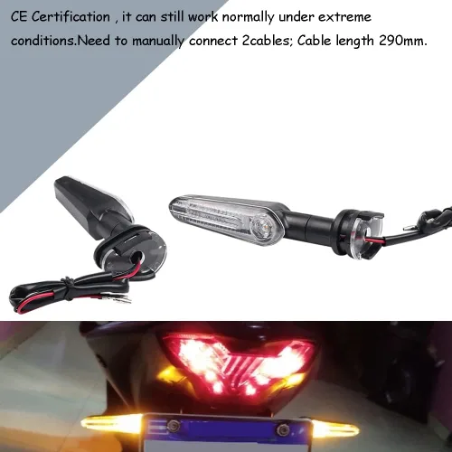 Vista 8 de Indicadores de Señal de Giro LED Super Brillantes de Adaptación 12V para Motocicleta Delantero o Trasero para MT07 MT 03 125 MT03 MT09 MT25 Tracer