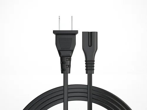 Vista 2 de MaxLLTo Cable de alimentación de CA polarizado negro de 2 clavijas de 6 pies para sistemas de altavoces Bose