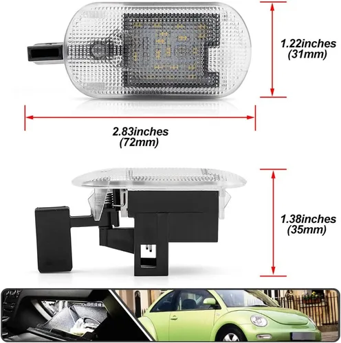 Vista 4 de 1 unids LED coche footwell guantera luces para Volkswagen Beetle Golf MK4 Jetta MK4 mk4 interior compartimento de almacenamiento luz