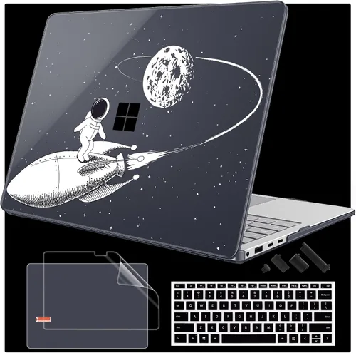 Vista 8 de Mektron Funda para laptop Microsoft Surface GO 3 de 12.4 pulgadas, compatible con Go 2/1, versión 2022-2020, modelo 1943/2013, carcasa rígida