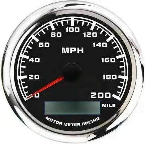 Vista 9 de MOTOR METER RACING W PRO 85mm 3-3/8" 2 en 1 Velocímetro GPS Tacómetro Odómetro Digital Kilometraje y Medidor de Viaje con Señal de Giro y Luz Alta