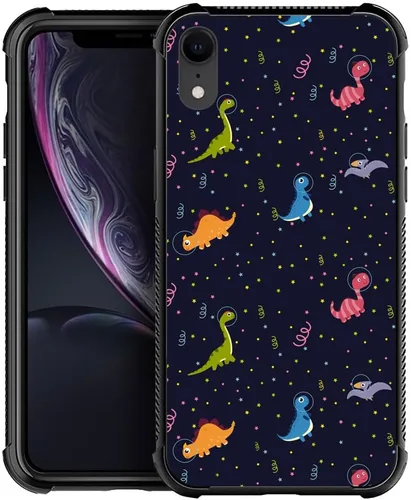 Vista 23 de DJSOK Funda compatible con iPhone XR, H American Eagle Flag con cuatro esquinas, protección a prueba de golpes, TPU suave y patrón de policarbonato