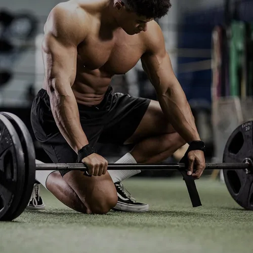 Vista 5 de Correas de muñeca de levantamiento para gimnasio, entrenamiento de fuerza en casa, peso muerto y movimientos de tracción, correa de levantamiento