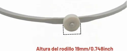 Vista 6 de Anillo giratorio de microondas para microondas GE, WB06X10705 Anillo de rodillo de microondas, soporte de bandeja de placa de vidrio