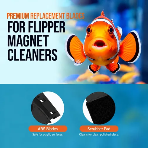Vista 3 de Flipper - Cuchillas acrílicas de repuesto de 3 piezas para tanques