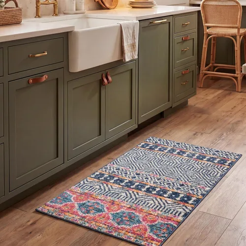 Vista 50 de SAFAVIEH Madison Collection - Alfombra decorativa de 2 pies 3 pulgadas x 4 pies, color carbón y gris, diseño bohemio chic, no desprende pelusa