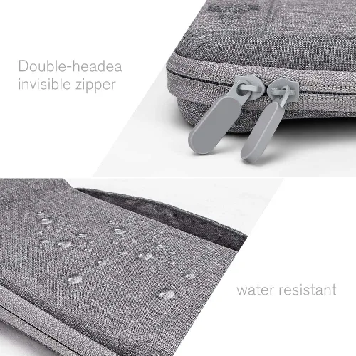 Vista 3 de Kit de accesorios para Nintendo Switch, 1 funda de transporte, 2 empuñaduras, 2 ruedas de dirección, 1 funda de cristal para interruptor, 2 fundas