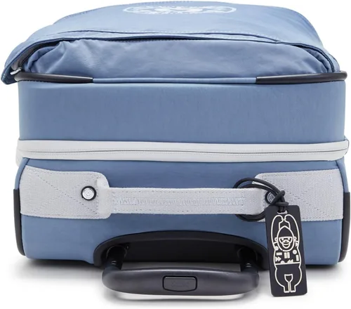 Vista 8 de Kipling Spontaneous S Softside Spinner Wheel Equipaje, tamaño cabina, correas elásticas, Cepillo Azul C