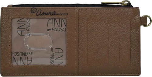 Vista 2 de Anna by Anuschka Cartera organizadora de cuero genuino pintada a mano para mujer