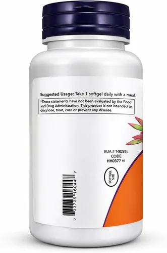 Vista 3 de NOW Foods - Vitamina D-3 2000 UI de alta potencia, soporte estructural* 360 cápsulas blandas