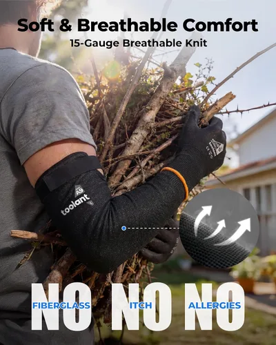 Vista 3 de toolant ANSI A9 Cut Resistant Arm Sleeves, Arm Guards for High Risk Work HPPE steel wire A9 max cut
