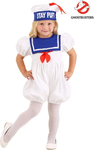 Vista 2 de Fun Costumes Disfraz de Ghostbusters Stay Puft Bubble para niños pequeños de 18 meses