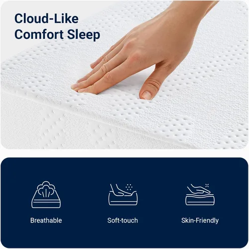 Vista 4 de Avenco - Colchón individual de 5 pulgadas para niños, colchones de espuma viscoelástica con gel para un sueño nocturno fresco y alivio de presión