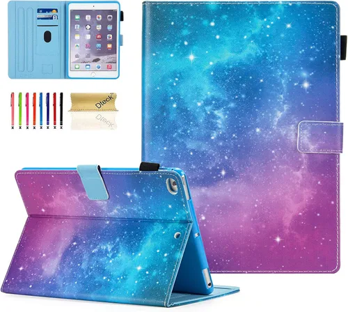 Vista 9 de Dteck Funda para iPad mini 5/4/3/2/1, elegante y ligera de cuero sintético tipo folio con cartera, funda inteligente