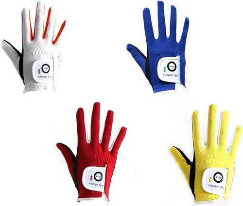 Vista 9 de FINGER TEN Kids Golf Glove 2 Pack Rain Hot Wet Grip
