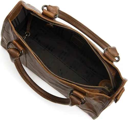 Vista 2 de Frye Melissa - Bolso de cuero con cremallera, Marrón