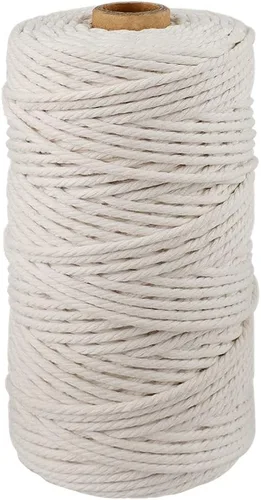Vista 11 de G2PLUS Cuerda Negra, 2MM 328 Pies de Cuerda de Algodón Natural para Manualidades, Cuerda de Algodón Negra para Panaderos, Cuerda de Embalaje