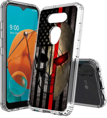 Vista 30 de Compatible con LG Aristo 5, funda transparente impresa, a prueba de golpes, arañazos, compatible con LG Phoenix 5/Fortune 3/Tribute Monarch/Risio 4