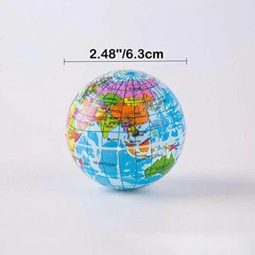 Vista 4 de Mini bolas de estrés de globo exprimible de 2.48 pulgadas, bolas de alivio de tensión, recuerdo de fiesta, bola de globo de PU suave