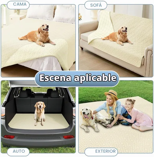 Vista 6 de hyha Manta reversible impermeable para perro, manta para mascotas para sofá