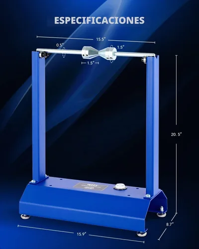 Vista 3 de Orion Motor Tech Soporte de balanceo de rueda para motocicleta y bicicleta, soporte de balanceo de neumáticos con conos de centrado ajustables