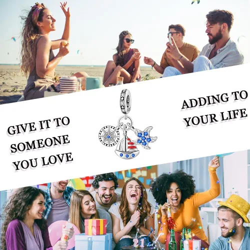 Vista 134 de LNQOBU Happy Life - Colgante para pulseras de abalorios, plata de ley 925 para mujer (con un espaciador de cuentas)