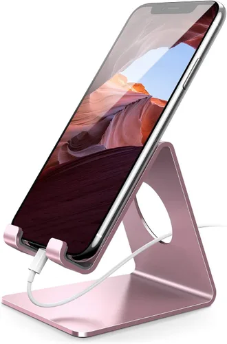 Vista 12 de Lamicall Soporte para teléfono celular, base para teléfono: cuna, soporte, soporte para escritorio de oficina - negro