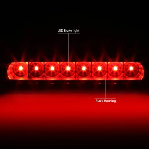 Vista 2 de DNA MOTORING 3BL-4RUNNER03-LED-BK Luz de freno LED de tercera cola con carcasa negra [compatible con 03-09 4Runner]