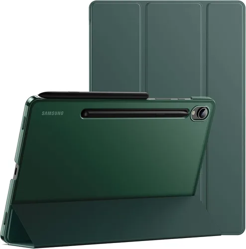 Vista 9 de JETech Funda para Samsung Galaxy Tab S9 11", color negro Slim Translucent Back Design, Tri-Fold Stand, Support S Pen Charging, Auto Wake/Sleep