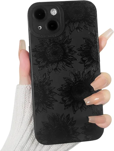 Vista 10 de Lovmooful Funda para iPhone 14 Plus, diseño de mariposa negra (mariposa) 2