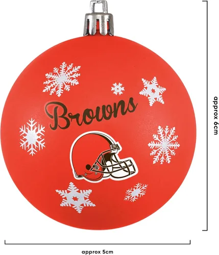 Vista 3 de FOCO Dallas Cowboys NFL 5 Pack Shatterproof Ball Ornament Set
