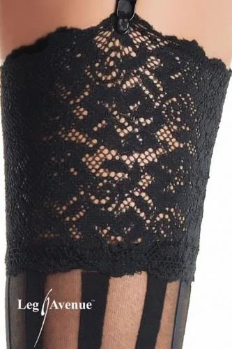 Vista 4 de Leg Avenue Medias de encaje para mujer