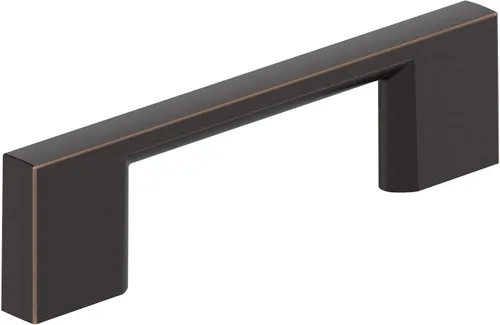 Vista 55 de Amerock 10BX37131CZ Tirador de gabinete Champán Bronce 3-3/4 pulgadas (96mm) de centro a centro Paquete de 10 unidades Cityscape Herrajes