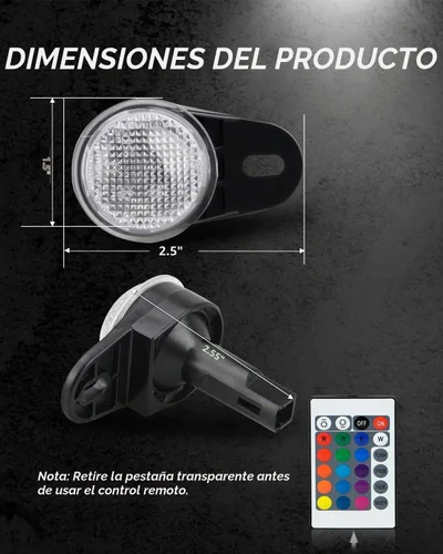 Vista 6 de Bestview Luces LED RGB de cortesía para Dodge Ram, Durango