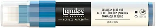 Vista 59 de Rotuladores de pintura Liquitex Professional, de punta ancha, Verde agua brillante, 8mm