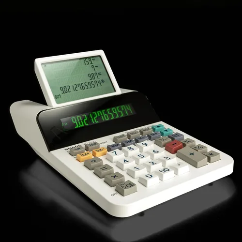Vista 7 de Calculadora empresarial sin papel inalámbrica compacta Sharp (EL-1501)