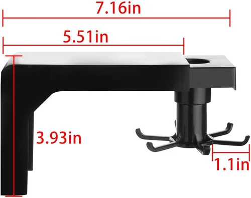 Vista 3 de Linkidea Gancho de cocina para gabinete, rotación de 360°, estante colgante de cocina para almacenamiento de utensilios, gancho adhesivo sin uñas