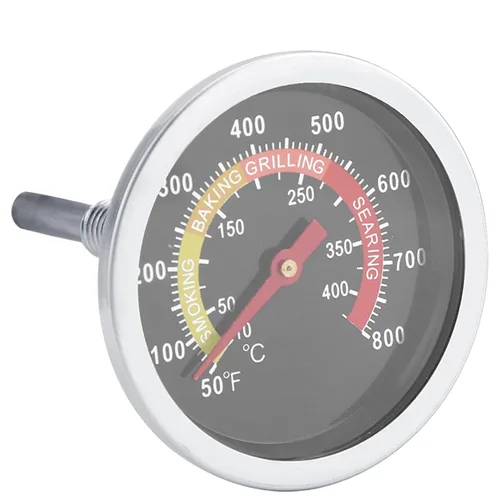 Vista 8 de Medidor de temperatura para parrilla, termómetro de horno de metal de 50 800 ℉ de acero inoxidable para barbacoa, termómetro de temperatura