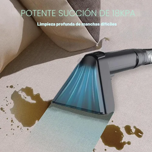 Vista 2 de Limpiador portátil de alfombras y tapicería, limpieza profunda para alfombras, sofá, manchas de interiores de auto, apto para mascotas y familia