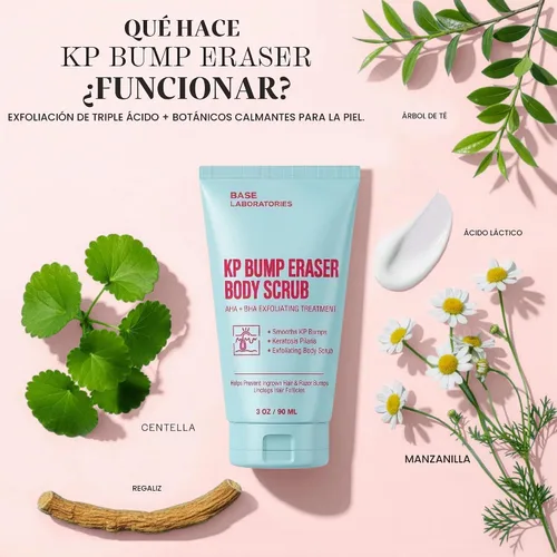 Vista 2 de BASE LABORATORIES Exfoliante corporal para cabello encarnado y KP con AHA