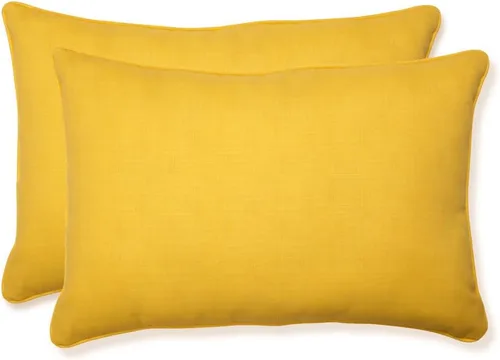 Vista 91 de Pillow Perfect Pompeya - Almohada lumbar grande para interiores/exteriores con relleno de felpa, resistente al clima y a la decoloración, lumbar