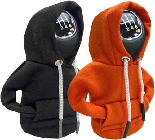 Vista 18 de JOYCOURT - Sudadera con capucha para palanca de cambios de coche, color negro Nylon Fashionable Mini Hoodie Decoration, Cute Gadgets, Universal