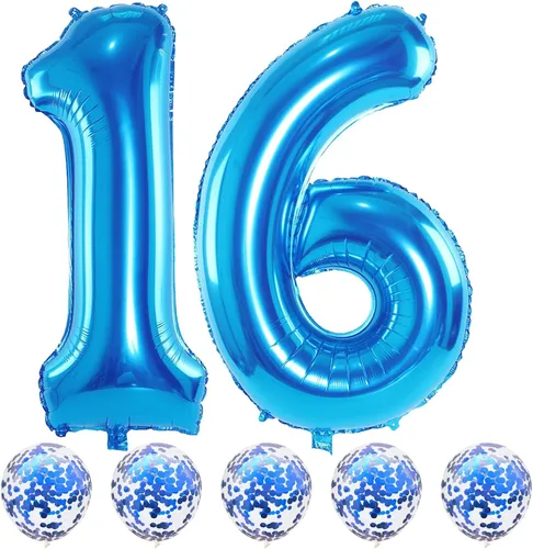 Vista 97 de Globos negros del número 10 para decoraciones de cumpleaños número 10, globos de helio de mylar de lámina de 40 pulgadas negros del número 1 & 0