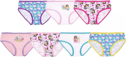 Vista 3 de Handcraft Ropa interior para niñas con licencia - Lay Lay Encanto Paw Patrol Gabby Dollhouse Bluey Coco Melon Bluey - Paquete de 7