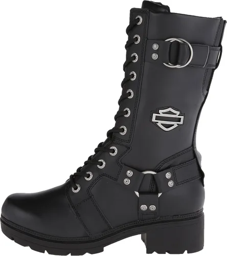 Vista 8 de Harley-Davidson Eda Botas de moto para mujer, color negro